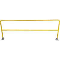 Safety Gate Railing, Steel, 120" L x 42" H, Yellow Moffatt Supply & Specialties