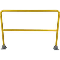 Safety Gate Railing, Steel, 60" L x 42" H, Yellow Moffatt Supply & Specialties