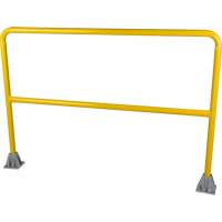 Safety Gate Railing, Steel, 60" L x 42" H, Yellow Moffatt Supply & Specialties