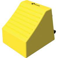 Checkers Safety Heavy-Duty Ultra Class Mining Wheel Chock, HDPE, Yellow, 14-1/2" W x 17-1/2" D x 16" H Moffatt Supply & Specialties