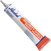Security Check Paint Marker, 1.7 oz., Tube, White Moffatt Supply & Specialties