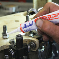 Security Check Paint Marker, 1.7 oz., Tube, Orange Moffatt Supply & Specialties