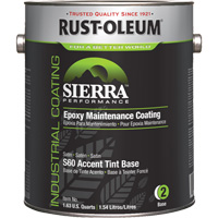 Sierra Performance S60 Water-Based Epoxy Maintenance Coating Accent Base, Gallon, Tint Base Moffatt Supply & Specialties