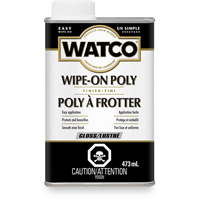 Watco&reg; Wipe-on Poly Stain, 473 ml, Clear, Gloss Moffatt Supply & Specialties