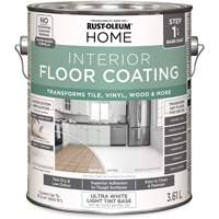 Couche de fond pour syst&egrave;me de rev&ecirc;tement de plancher int&eacute;rieur &agrave; la maison, 3,61 L, &agrave; l'eau, Tr&egrave;s mat, Base &agrave; teinter/Blanc Moffatt Supply & Specialties
