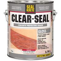 Seal-Krete&reg; Protective Sealer, 3.78 L, Water-Based, Gloss, Clear Moffatt Supply & Specialties