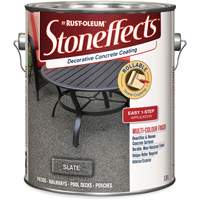 Stoneffects Decorative Concrete Coating, 3.4 L, Solvent-Based, Textured, Grey Moffatt Supply & Specialties