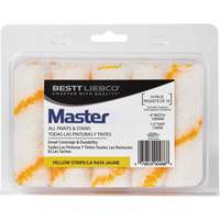 Master Yellow Stripe Mini Roller, 13 mm (1/2") Nap, 101.6 mm (4") L Moffatt Supply & Specialties