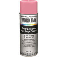 Industrial Work Day Paint, Pink, Gloss, 10 oz., Aerosol Can Moffatt Supply & Specialties