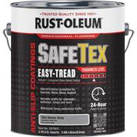 SafeTex&reg; Easy-Tread Acrylic Coating, 1 gal., Water-Based, Flat/Textured, Grey Moffatt Supply & Specialties