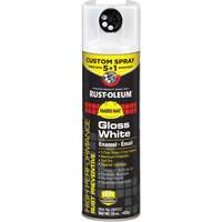 5-in-1 Rust Preventive Spray Enamel, White, Gloss, 15 oz., Aerosol Can Moffatt Supply & Specialties