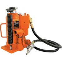 370A Bottle Jack, 12 tons, Air Hydraulic, 19-1/2" Raised Height Moffatt Supply & Specialties