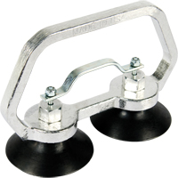 Vacuum Cups - Heavy-Duty Double Cup, 30 lbs. Capacity, 3", Pull-bar, 7" Handle Length Moffatt Supply & Specialties