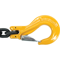 Chain Slings, 80 Chain, Double Legs, Oblong & Grab Hooks, 5/8" x 5' Moffatt Supply & Specialties