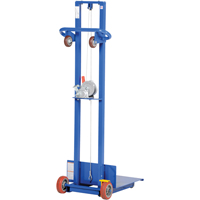 Platform Lift Stacker, Hand Winch Operated, 400 lbs. Capacity, 58" Max Lift Moffatt Supply & Specialties