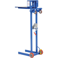 Platform Lift Stacker, Hand Winch Operated, 400 lbs. Capacity, 58" Max Lift Moffatt Supply & Specialties