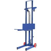 Hydraulic Platform Lift Stacker, Foot Pump Operated, 400 lbs. Capacity, 51-1/8" Max Lift Moffatt Supply & Specialties