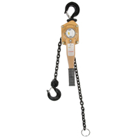 Heavy Duty Gold Series Lever Chain Hoist, 5' Lift, 6000 lbs. (3 tons) Capacity, Alloy Steel Chain Moffatt Supply & Specialties