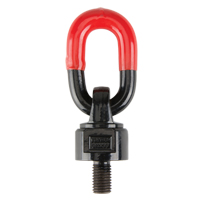 Anneaux de treuil de levage pivotant, 1/4", Longueur du filetage 13 mm, Acier alli&eacute; Moffatt Supply & Specialties