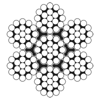 Wire Rope Cable, 100' (30.5 m) x 3/32", 1000 lbs. (0.5 tons), Galvanized Moffatt Supply & Specialties