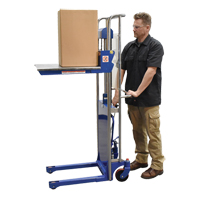 Hefti-Lift Load Stacker, Foot Pump Operated, 880 lbs. Capacity, 59" Max Lift Moffatt Supply & Specialties