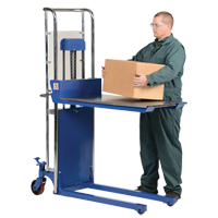 Hefti-Lift Load Stacker, Foot Pump Operated, 300 lbs. Capacity, 59" Max Lift Moffatt Supply & Specialties