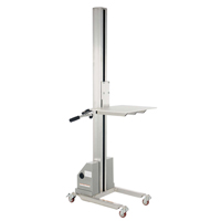 Quick Lift Stacker, Electric Operated, 125 lbs. Capacity, 72" Max Lift Moffatt Supply & Specialties