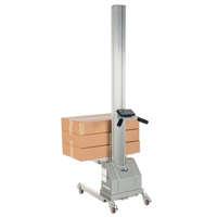 Quick Lift Stacker, Electric Operated, 125 lbs. Capacity, 72" Max Lift Moffatt Supply & Specialties
