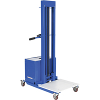 Quick Lift Stacker, Electric Operated, 400 lbs. Capacity, 57" Max Lift Moffatt Supply & Specialties