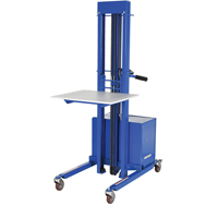 Quick Lift Stacker, Electric Operated, 400 lbs. Capacity, 57" Max Lift Moffatt Supply & Specialties