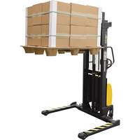Fork Lift Stacker, Electric Operated, 2000 lbs. Capacity, 63" Max Lift Moffatt Supply & Specialties