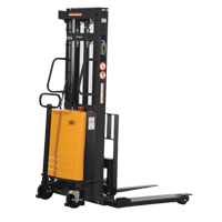 Fork Lift Stacker, Electric Operated, 2000 lbs. Capacity, 118" Max Lift Moffatt Supply & Specialties