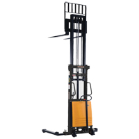 Fork Lift Stacker, Electric Operated, 2000 lbs. Capacity, 118" Max Lift Moffatt Supply & Specialties