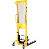 Manual Stacker, Hand Winch Operated, 770 lbs. Capacity, 60" Max Lift Moffatt Supply & Specialties
