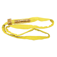 &eacute;lingue de levage en polyester ronde, Jaune, 2-1/2" la x 3' lo, 9000 lb Charge verticale Moffatt Supply & Specialties