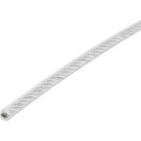 Wire Rope, 1000' (304.8 m) x 1/16", 480 lbs. (0.24 tons), Galvanized Moffatt Supply & Specialties