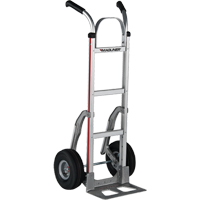 Knocked Down Hand Truck, Dual Handle, Aluminum, 48" Height, 500 lbs. Capacity Moffatt Supply & Specialties