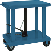 Table de travail hydraulique, 36" lo x 24" la, Acier, Capacit&eacute; 2000 lb Moffatt Supply & Specialties