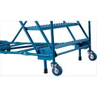 Escabeau roulant certifi&eacute; CSA avec marche verrouillable, 8 marches, Largeur de la marche 30", Hauteur de la plateforme 72", Acier Moffatt Supply & Specialties