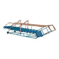 Escabeau roulant certifi&eacute; CSA avec marche verrouillable, 14 marches, Largeur de la marche 30", Hauteur de la plateforme 128", Acier Moffatt Supply & Specialties