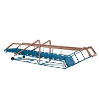 Escabeau roulant certifi&eacute; CSA avec marche verrouillable, 16 marches, Largeur de la marche 30", Hauteur de la plateforme 144", Acier Moffatt Supply & Specialties