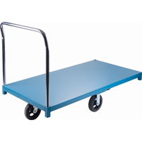 Heavy-Duty Platform Truck, 60" L x 30" W, 2000 lbs. Capacity, Rubber Casters Moffatt Supply & Specialties