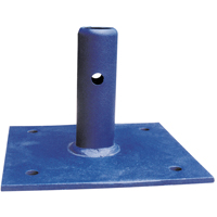 Accessoires pour &eacute;chafaudage - Plaque &agrave; base fixe, Plaque &agrave; base, 6" la x 6" h Moffatt Supply & Specialties