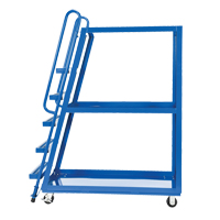 Stock Picking Cart, Steel, 21-7/8" W x 56-1/8" D, 3 Shelves, 1000 lbs. Capacity Moffatt Supply & Specialties