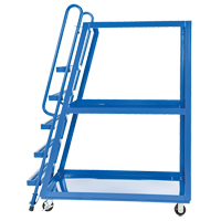 Stock Picking Cart, Steel, 27-7/8" W x 56-1/8" D, 3 Shelves, 1000 lbs. Capacity Moffatt Supply & Specialties