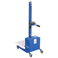 Quick Lift Platform Stacker, Electric Operated, 175 lbs. Capacity, 57" Max Lift Moffatt Supply & Specialties
