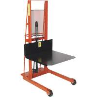 Hydraulic Platform Lift Stacker, Foot Pump Operated, 1000 lbs. Capacity, 60" Max Lift Moffatt Supply & Specialties