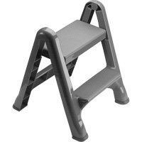 Folding Step Stool, 2 Steps, 19-1/2" x 20-1/2" x 22-3/4" High Moffatt Supply & Specialties