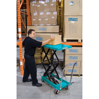 Heavy-Duty Hydraulic Scissor Lift Table, 27-1/2" L x 17-3/4" W, Steel, 330 lbs. Capacity Moffatt Supply & Specialties