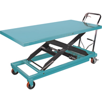 Heavy-Duty Hydraulic Scissor Lift Table, 63" L x 31-7/8" W, Steel, 1100 lbs. Capacity Moffatt Supply & Specialties